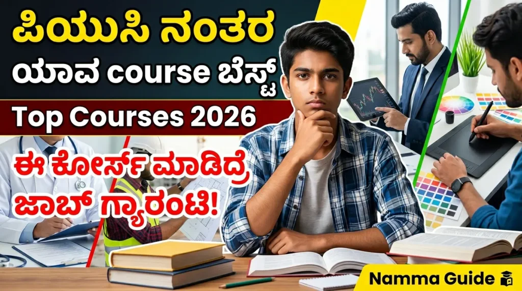 Best Courses After PUC 2026: ಪಿಯುಸಿ ನಂತರ ಮುಂದೇನು? ಈ Top Courses ಮಾಡಿದ್ರೆ ಸುಲಭವಾಗಿ ಕೆಲಸ ಸಿಗುತ್ತೆ! Complete Career Guide Free